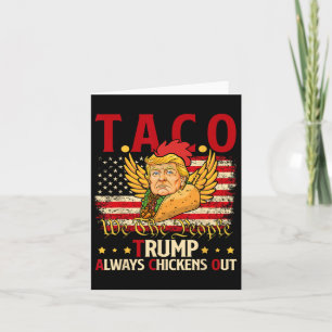 Tarjeta Divertido Chiste de Trump contra Trump Tee 2
