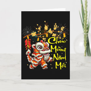Tarjeta Divertido Chuc Mung Nam Moi Feliz Año Nuevo Vietna