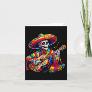 Tarjeta Divertido Cinco De Mayo Esqueleto Cráneo Fiesta