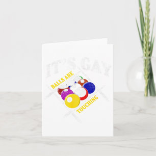 Tarjeta Divertido comunicado sarcástico de billares es gay