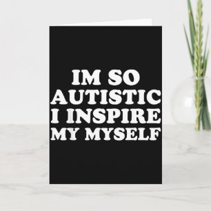 Tarjeta Divertido Conciencia del Autismo Soy Autista Orgul