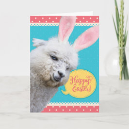 Tarjeta Divertido conejo de Pascua llamado Pascua