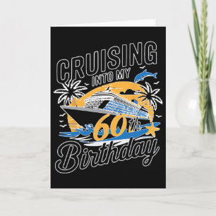 Tarjeta Divertido Crucero Hacia Mi Cumpleaños 60 Mediterrá
