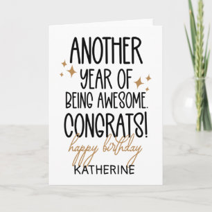 Tarjeta Divertido Cumpleaños al Envejecer Para Amigo