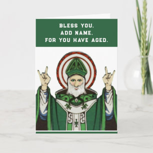 Tarjeta Divertido cumpleaños católico