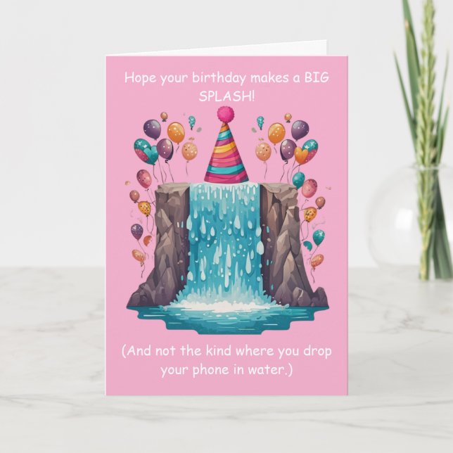 Tarjeta ¡Divertido Cumpleaños con Humor Tonto! (Anverso)