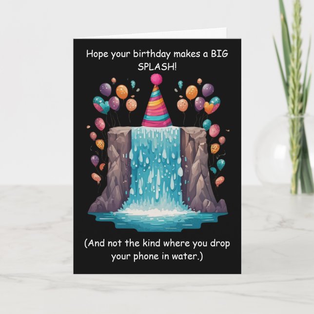 Tarjeta ¡Divertido Cumpleaños con Humor Tonto! (Anverso)