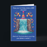 Tarjeta ¡Divertido Cumpleaños con Humor Tonto!<br><div class="desc">tarjeta de cumpleaños divertida con tema de splash y humor tonto. ¡Perfecta para cualquiera que ame las bromas ligeras,  el humor de envejecimiento tonto y las vibras juguetonas de cumpleaños. Ideal para amigos,  familiares o cualquier persona que disfrute de una buena risa en su día especial. contenido generativo.</div>