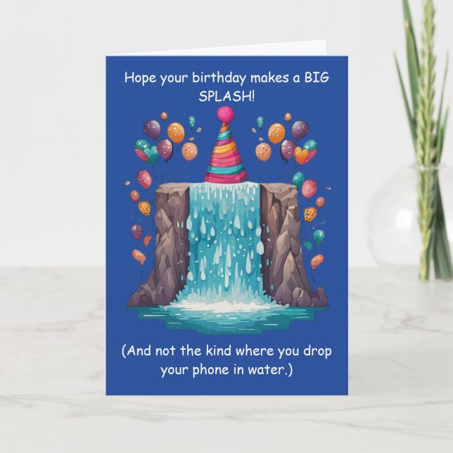 Tarjeta ¡Divertido Cumpleaños con Humor Tonto! (Anverso)