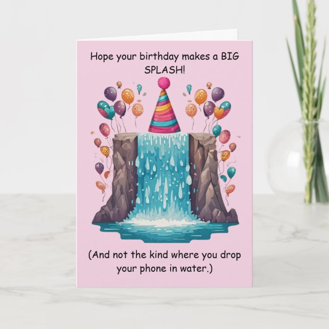 Tarjeta ¡Divertido Cumpleaños con Humor Tonto! (Anverso)