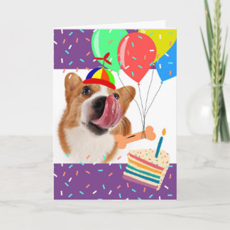Tarjeta Divertido cumpleaños Corgi que te ha tocado esto