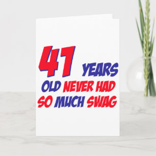 Tarjeta divertido cumpleaños de 41 años