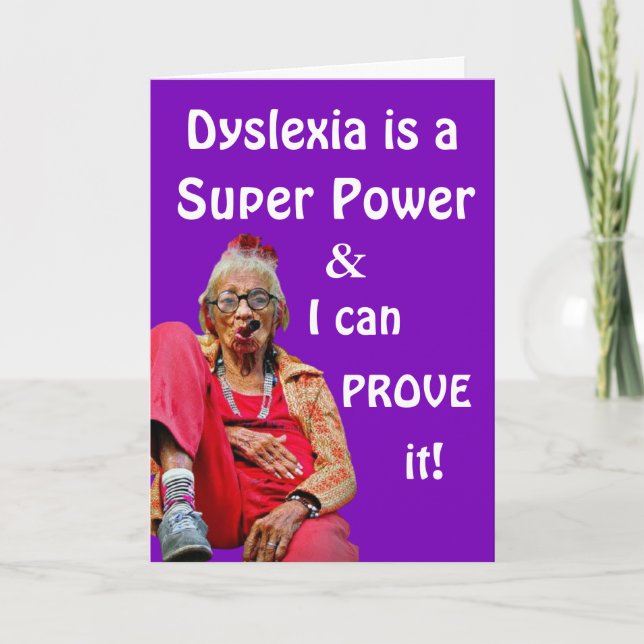 Tarjeta Divertido cumpleaños de "cierta edad" (Anverso)