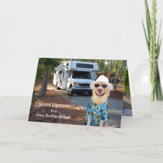 Tarjeta Divertido cumpleaños de cuñados