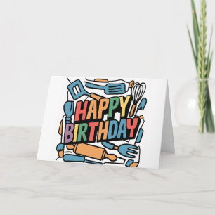 Tarjeta Divertido cumpleaños feliz para cocineros resumen