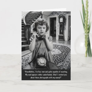 Tarjeta Divertido Cumpleaños Personalizado Vintage