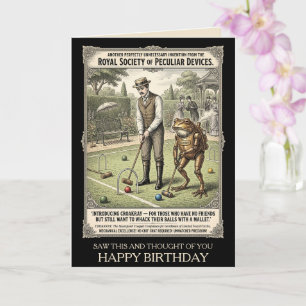 Tarjeta Divertido cumpleaños victoriano steampunk