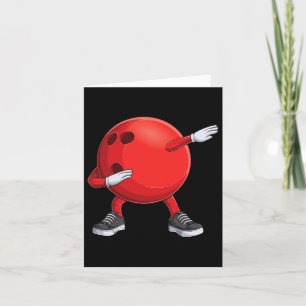 Tarjeta Divertido Dab Bowling Ll Bowler Jugador de Bowler