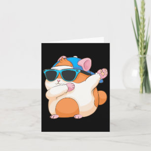 Tarjeta Divertido Dabbing Hamster Funny Dab Dance Pose P