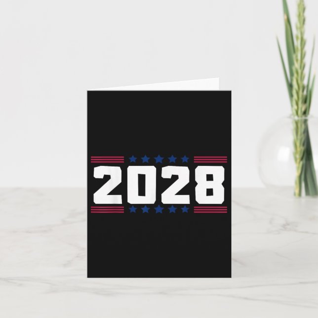 Tarjeta Divertido de 2028 (Anverso)