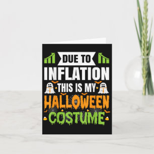Tarjeta Divertido Debido A La Inflación Este Es Mi Costum