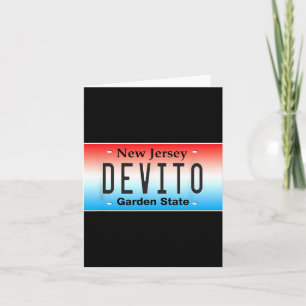 Tarjeta Divertido Devito Nueva Jersey Italiano Americano N