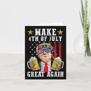 Tarjeta Divertido Día de la Independencia de Trump hace de