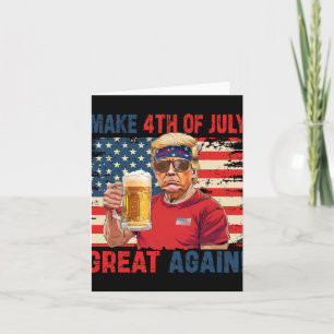 Tarjeta Divertido Día de la Independencia de Trump hace de