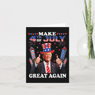 Tarjeta Divertido Día de la Independencia de Trump hace de