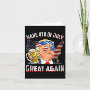 Tarjeta Divertido Día de la Independencia de Trump hace de