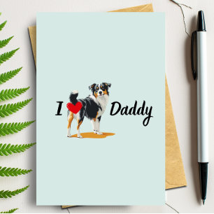 Tarjeta Divertido Día de los Padres del Pastor Bum Bum de