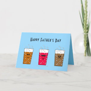 Tarjeta Divertido Día de los Padres Felices Pops Coolest D
