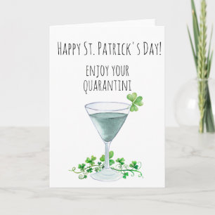 Tarjeta Divertido Día de San Patricio Disfrute de su Quara