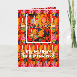 Tarjeta Divertido dicho de vino, 5" x 7" Saludo doblado IC