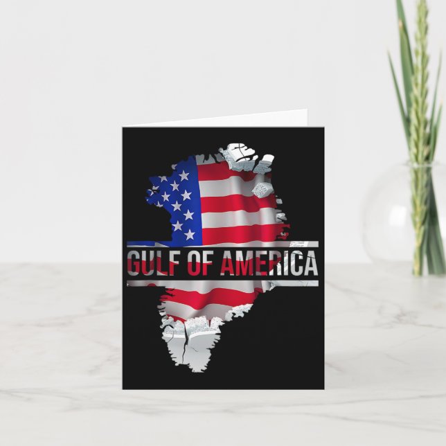 Tarjeta Divertido Donald Trump Bandera estadounidense Cana (Anverso)