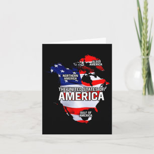 Tarjeta Divertido Donald Trump Bandera estadounidense Cana