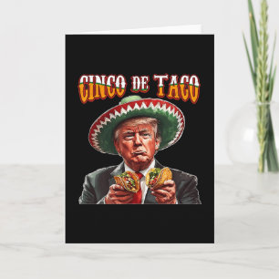 Tarjeta Divertido Donald Trump Cinco De Mayo - Divertido T