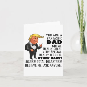 Tarjeta Divertido Donald Trump Eres Un Fantástico Papá Gra