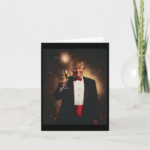 Tarjeta Divertido Donald Trump Nye 2025 Fiesta Hacer Año N