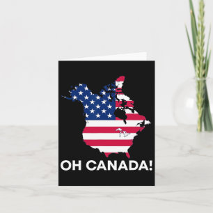 Tarjeta Divertido Donald Trump Oh Canadá 51st Estado Usa A