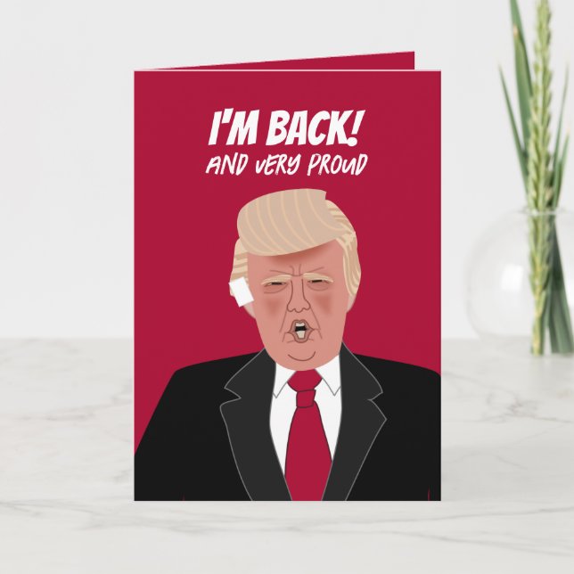 Tarjeta Divertido Donald Trump venció la navidad del ferry (Anverso)