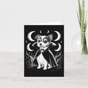 Tarjeta Divertido Drácula Terrier Cachorro Vampiro - Espel