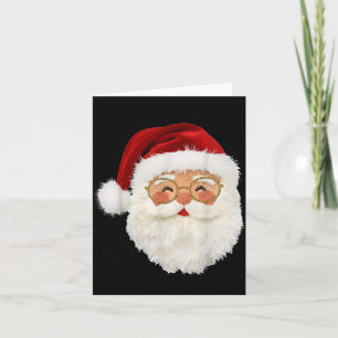 Tarjeta Divertido Elegante Realista Falso Santa Claus de L