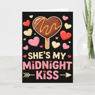 Tarjeta Divertido Ella Es Mi Beso De Medianoche San Valent