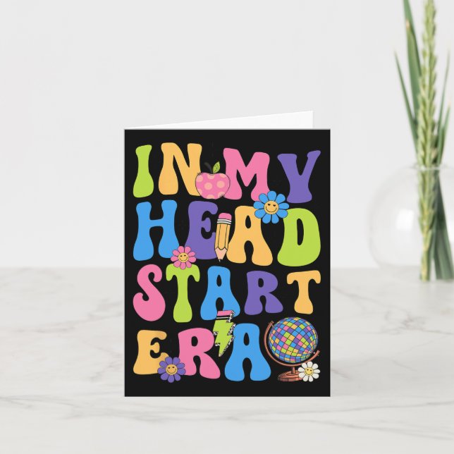 Tarjeta Divertido En Mi Era De Head Start Comienzo Del Pri (Anverso)