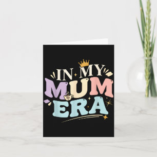 Tarjeta Divertido En Mi Era De Mamá Azul Mamá Genial Día D