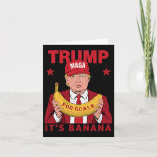Tarjeta Divertido Es Plátano Para Escalas Trump Vintage Ho