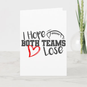 Tarjeta Divertido Espero Que Ambos Equipos Pierdan Lindo S