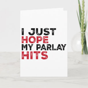 Tarjeta Divertido Espero Que Mi Parlay Atine Fútbol Para H