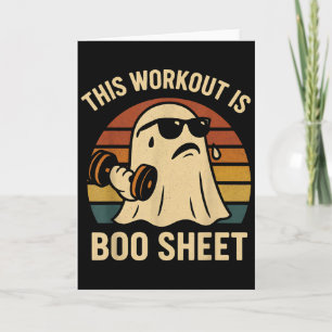 Tarjeta Divertido Este Entrenamiento Es Hoja De Fantasma D
